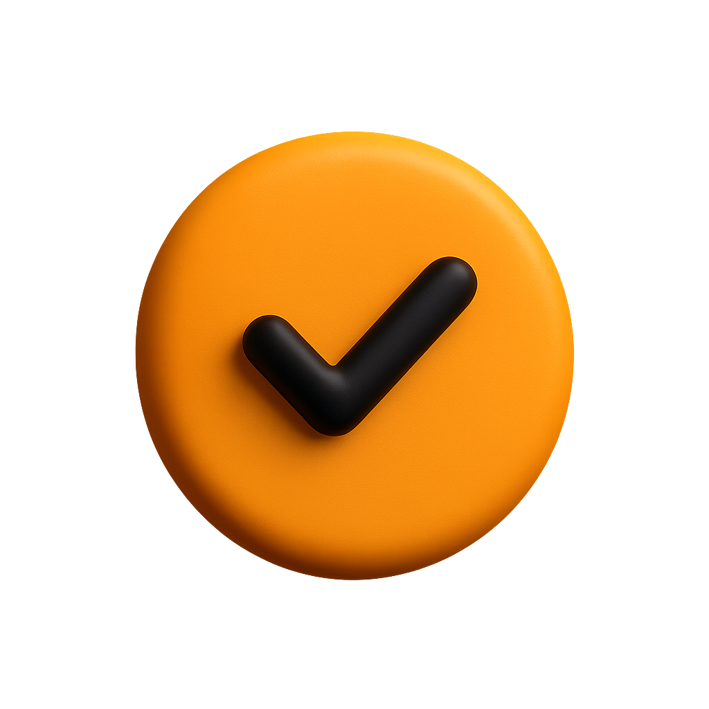 ✓